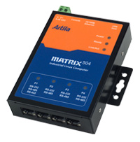 Artila Iot Gateway, Matrix-504 ATMEL 9G20, Linux-ready ARM Industrial IoT Gateway with 1 x LAN, 4 x RS-232 / 422 / 485 TTYs and 2 x USB Hosts